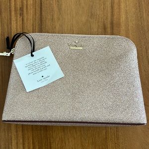 Kate Spade All that Glitters Cosmetic Bag Clutch Purse NWT